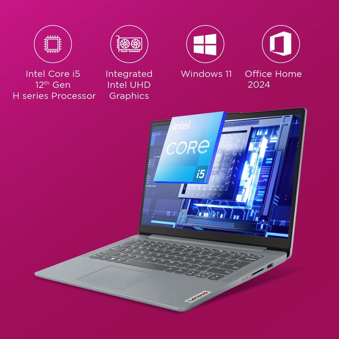 Lenovo IdeaPad Slim 3, Intel Core i5-12450H, 12th Gen, 16GB RAM, 512GB SSD, FHD, 14 - Image 2