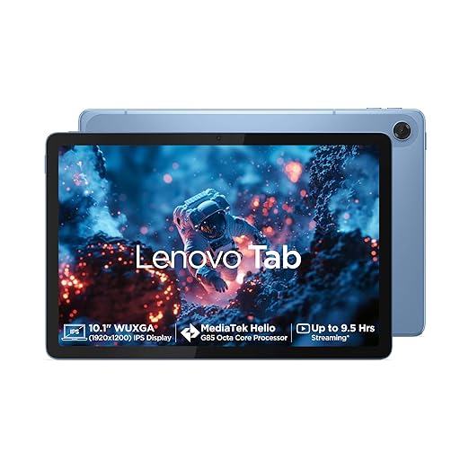 Lenovo Tab 10.1″ Wi-Fi 4 + 64 GB Android 14 Polar Blue