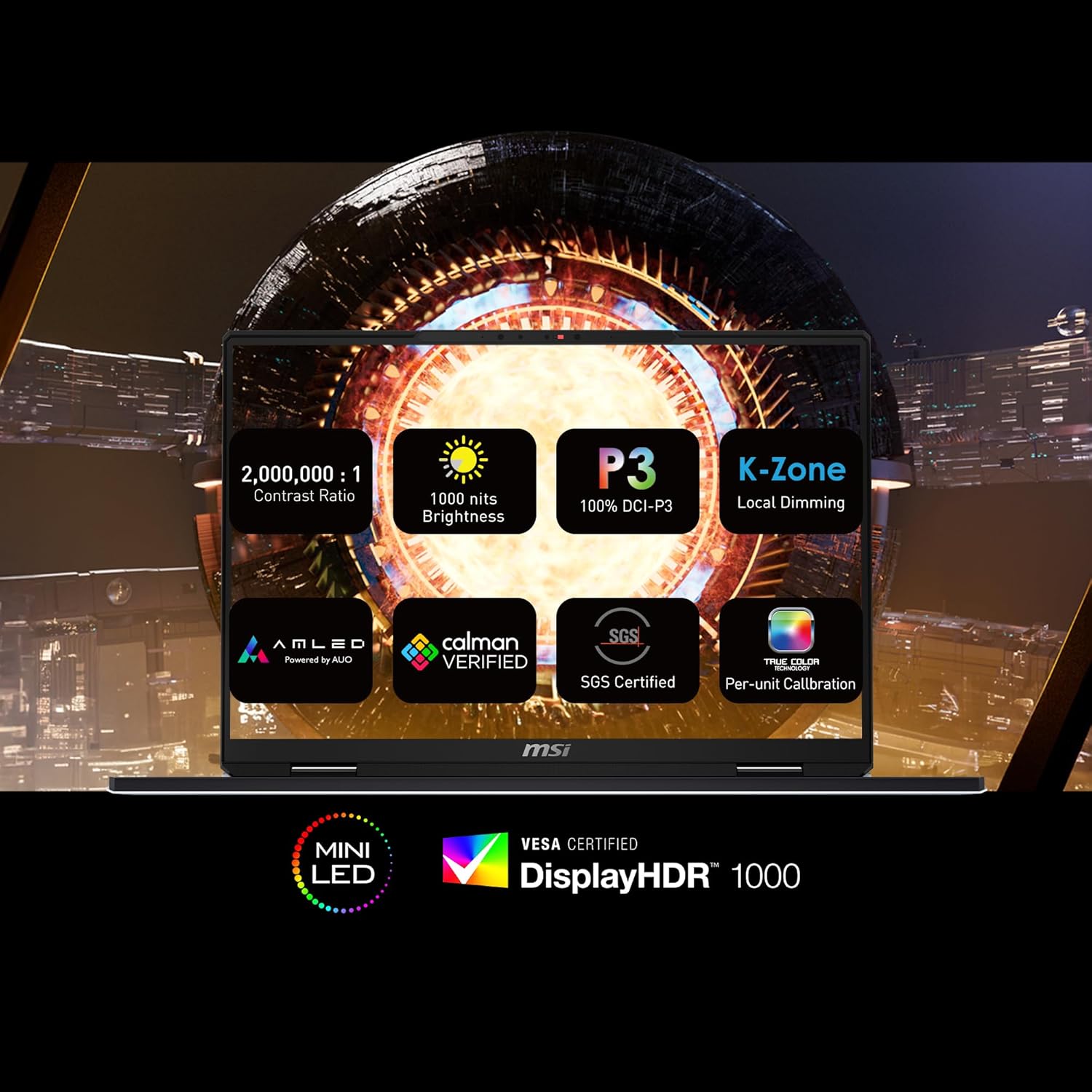 MSI Titan 18 HX AI,Intel Series 2 Core Ultra 9 285HX,46CM UHD+ MiniLED 120Hz Gaming Laptop(64GB/6TB NVMe SSD/Windows 11 Home/GeForce RTX 5090,GDDR6 24GB/Core Black/3.6Kg), A2XWJG-486IN - Image 6