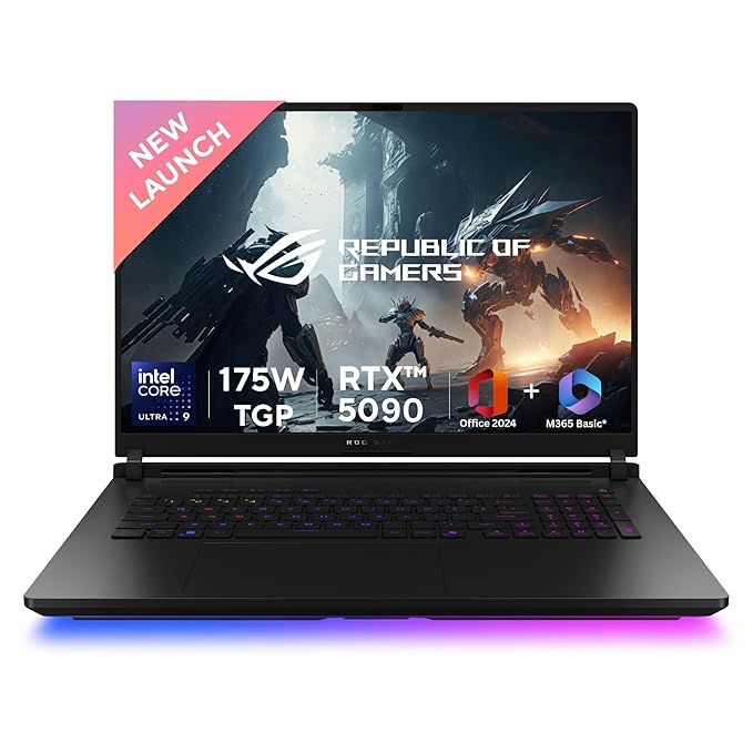 ASUS ROG Strix SCAR 18,Intel Core Ultra 9 275HX Gaming Laptop(NVIDIA RTX 5090-24GB/175W TGP/64GB/2TB/2.5K QHD+/18