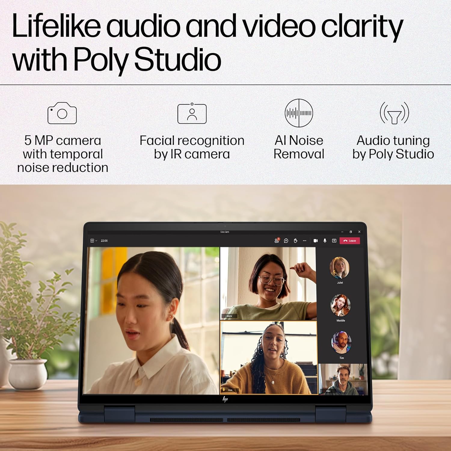 HP Envy X360 Convertible, Enhanced by AI, Intel 14th Gen Evo Core Ultra 7 155U, 14-inch (35.6 cm), 2.8K OLED, 400 nits, 32GB, 1TB SSD, Touch, 5MP IR Camera, (Win 11 Home+MSO, Blue,1.44 Kg), FC0100TU - Image 6