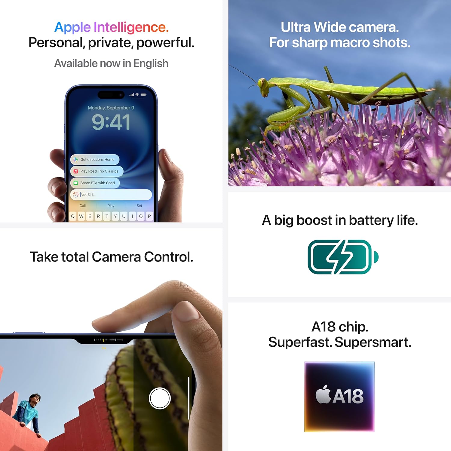 Apple iPhone 16 256GB Teal A18 Chip 5G - Image 5