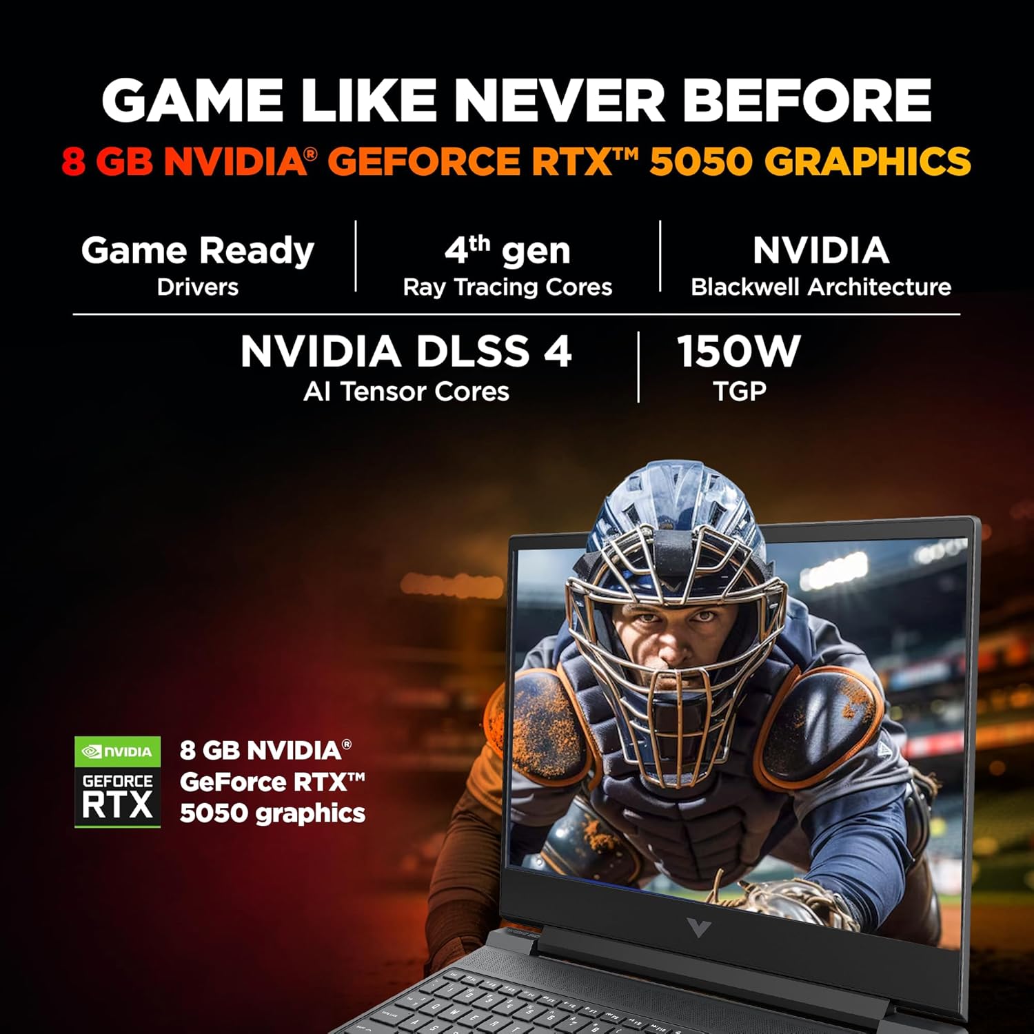 HP Smartchoice Victus, 13th Gen Intel Core i7-13620H, 8GB RTX 5050, 24GB DDR5(Upgradeable) 1TB SSD, 144Hz, FHD, 15.6''/39.6cm, Win11, M365* Office24, Mica Silver, 2.29kg, fa2309TX, RGB Gaming Laptop - Image 3