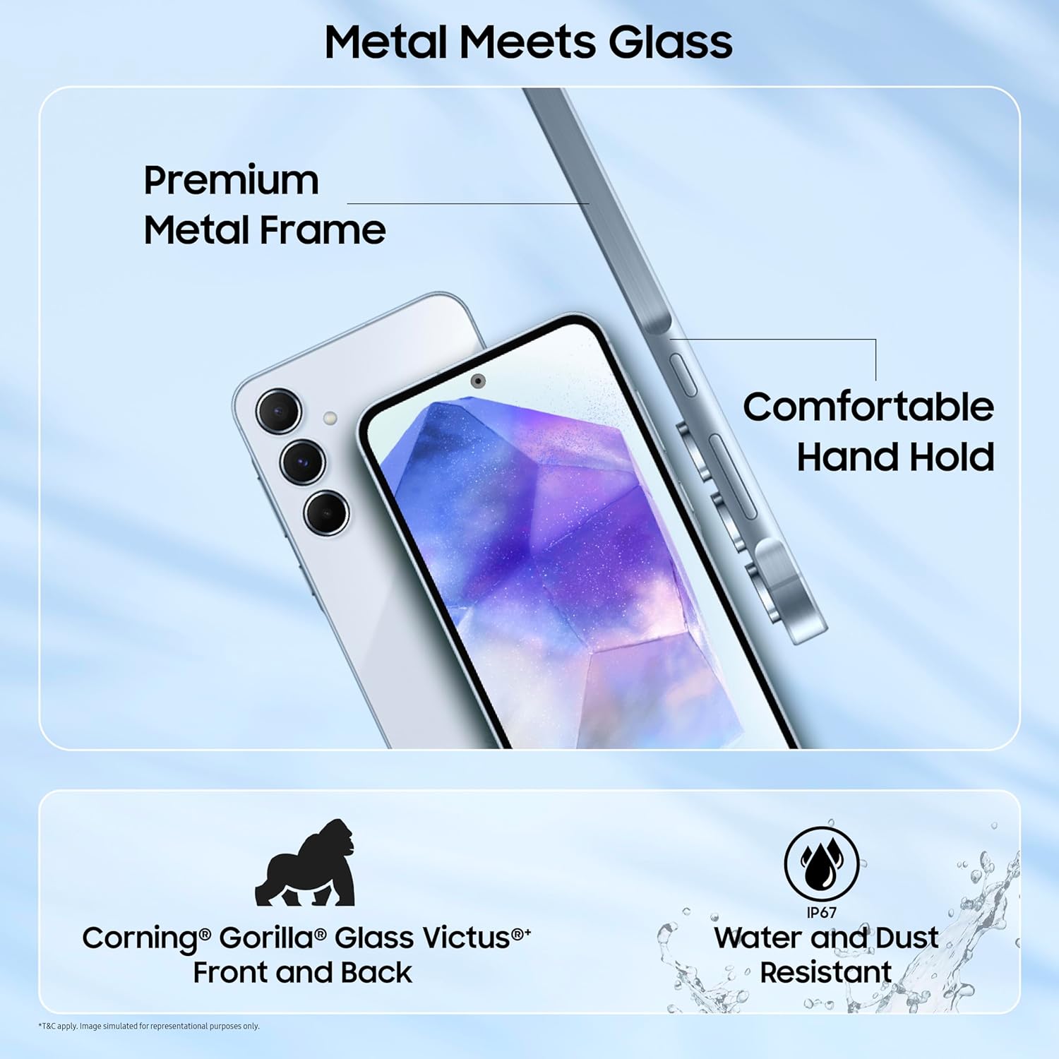 Samsung Galaxy A55 12/256GB Awesome Iceblue 50MP OIS - Image 5