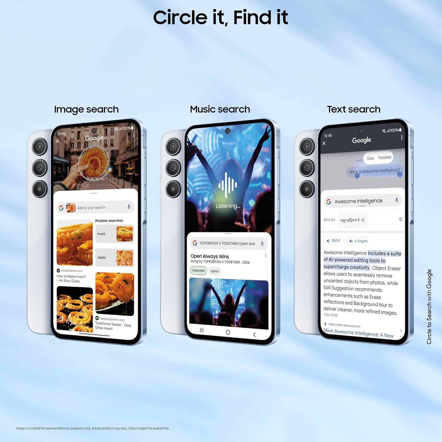 Samsung Galaxy A55 12/256GB Awesome Iceblue 50MP OIS - Image 3