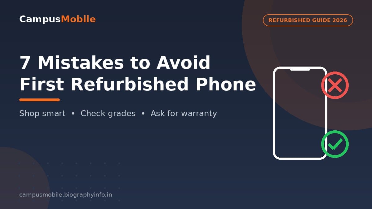 7 mistakes to avoid when buying your first refurbished phone in India 2026
