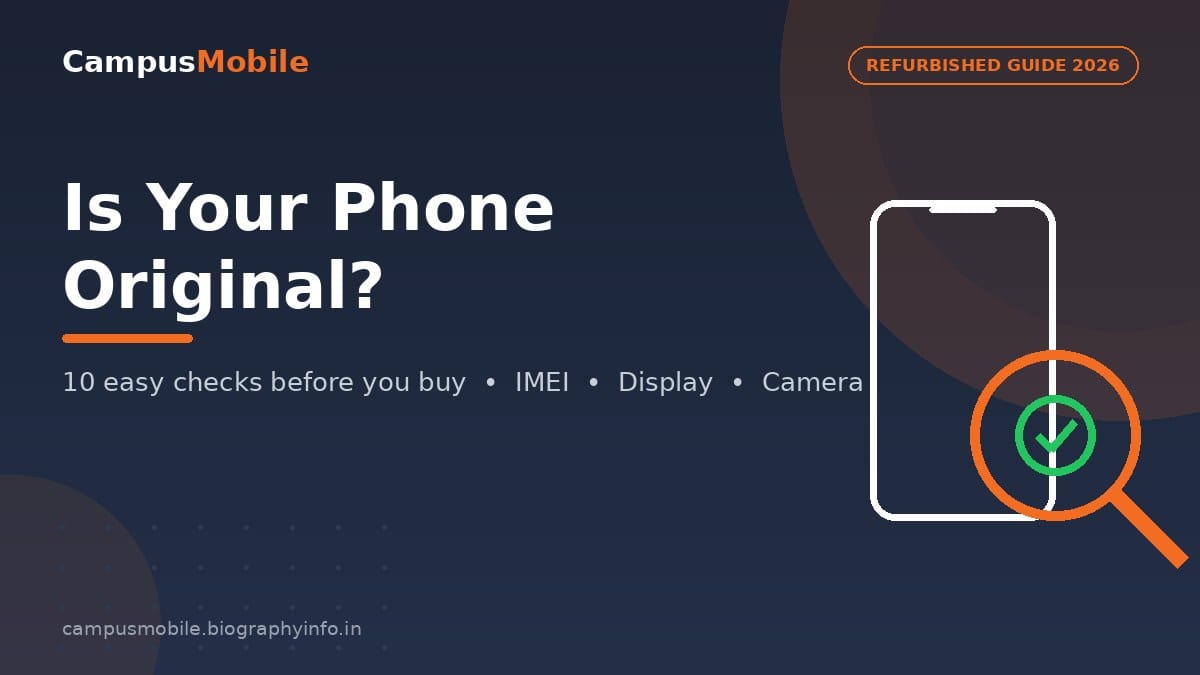 How to check if a phone is original before buying - IMEI, display and camera tests