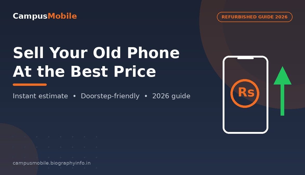 Sell your old phone at the best price in India 2026 - instant estimate guide